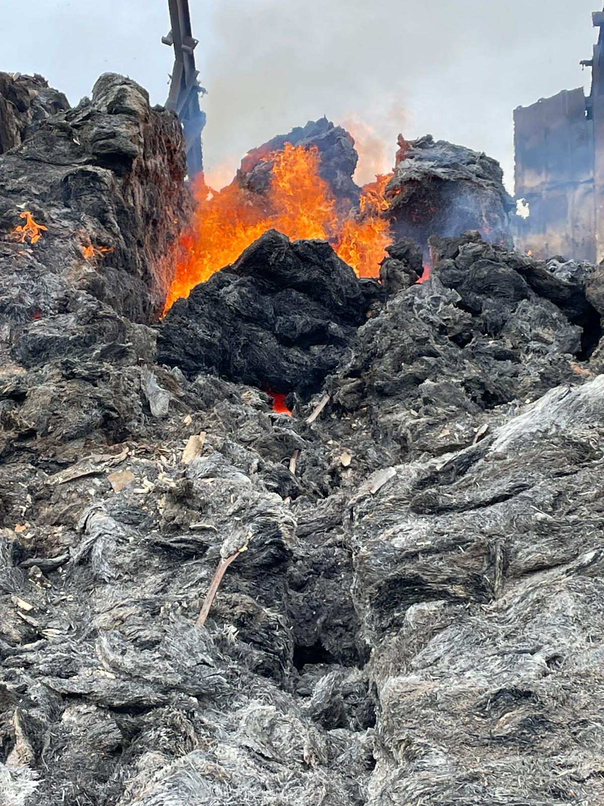 Pièce après incendie